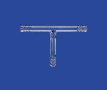 Csőcsatlakozó , T-alakú, hossza 115 x átmérő 8 mm, DURAN® csőből