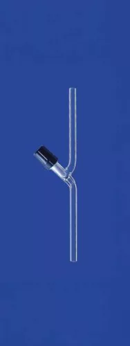 Tűszelepes elzárócsap, egyenes, szelepfurat 0 - 2,5 mm, DURAN® csőből