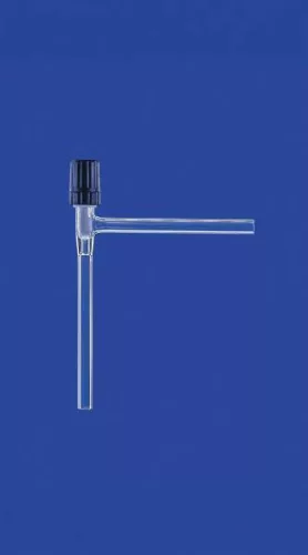 Tűszelepes elzárócsap, derékszögű, szelepfurat 0 - 2,5 mm, DURAN® csőből