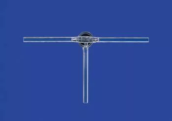 Elzárócsap, 3 utas tömörüveg dugóval, NS 14,5 elzárócsap, furat 1,5 mm, boroszilikát üveg 3,3