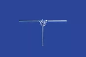 Elzárócsap, 3 utas ak. Czakohoz tömörüveg dugóval, csap NS 14,5, furat 2,5 mm, boroszilikát üveg 3,3