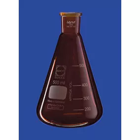   Erlenmeyer-lombik, borostyánsárga, NS 29/32, 100 ml, DURAN®