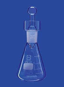  Jódszám mérő lombik, gallérral, NS 29/32, 500 ml, DURAN®, jóddugóval