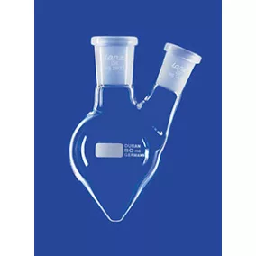    Körte alakú lombik, kétnyakú, középső nyakú NS 14/23, oldalsó nyakú NS 14/23, 100 ml, DURAN®