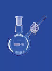  Nitrogén gömblombik, NS elzárócsap, 25 ml, NS 14/23, NS zárócsap 2,5 mm átmérőjű, DURAN®