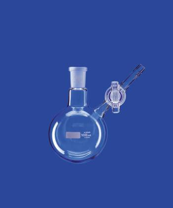 Nitrogén gömblombik, NS elzárócsap, 100 ml, NS 14/23, NS elzárócsap 2,5 mm átmérőjű, DURAN®