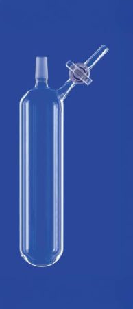 Nitrogéncső, NS elzárócsap, 100 ml, Csiszolat kúpos NS 14/23, NS elzárócsap 2,5 mm furat, DURAN® csőből