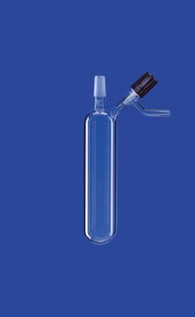 Nitrogéncső, PTFE tűszelepes elzárócsap, 100 ml, Csiszolat kúp NS 14/23, szelepfurat 2,5 mm, DURAN® csőből