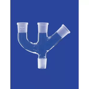   3 nyakú adapter, Csiszolat kúp NS 14/23, 3 Csiszolat aljzat NS 14/23, DURAN® csőből