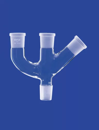 3 nyakú adapter, Csiszolat kúp NS 14/23, 3 Csiszolat aljzat NS 14/23, DURAN® csőből