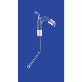   Csillapítófej gőzdesztillációhoz, 2 Csiszolat kúppal NS 29/32, DIN menettel GL 14, DURAN® cső