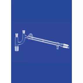   Claisen Desztilláló golyós,GL menettel, kúpok NS29/32,vízcsatlakozó . GL 14, hossz 250 mm, hűtőfelület 130 cm3, DURAN 