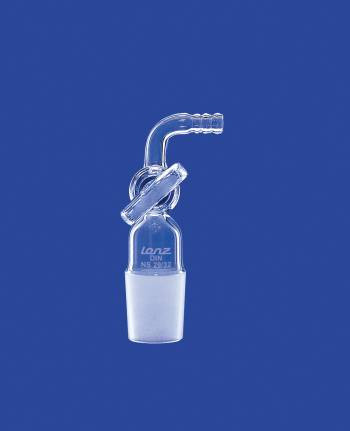 Adapter NS elzárócsappal, hajlított, Csiszolat kúpos NS 29/32, DURAN® csőből