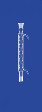 Kondenzátor acc. Allihn olivás, foglalat/Csiszolat kúp NS 29/32, köpenyhossz 250 mm, hűtőfelület 200 cm?, DURAN® csőből készült