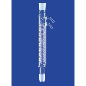   Dimroth kondenzátor elszívókhoz, üveg olivás, Csiszolat kúp NS 29/32,Extraktor 30 ml, hűtőfelület 140 cm3, DURAN® cső