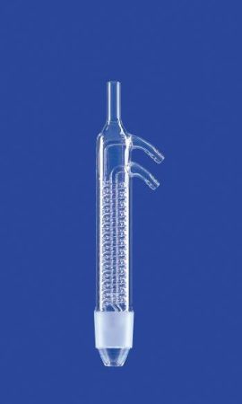 Dimroth kondenzátor extrahálóhoz, üveg olivás, Csiszolat kúp NS 45/40, elszívó 100 - 250 ml, hűtőfelület 370 cm?, DURAN® csőből