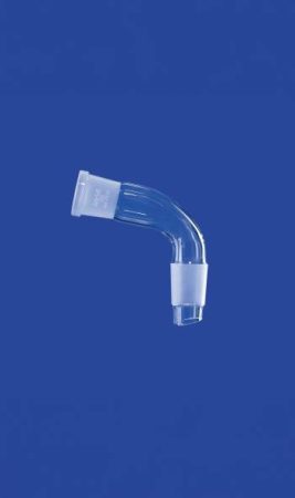 Szállítási adapter, 105°-ban hajlított, Csiszolat aljzat/Csiszolat kúp NS 29/32, leeresztőcsúccsal, DURAN® csőből