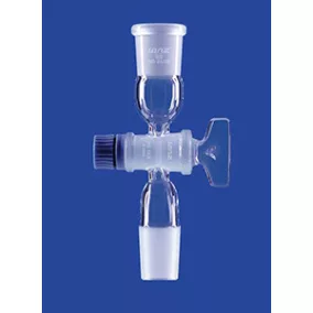   csatlakozó elzárócsappal, Csiszolat kúp NS 14/23, Csiszolat aljzat NS 14/23, furat 2,5 mm, DURAN® cső