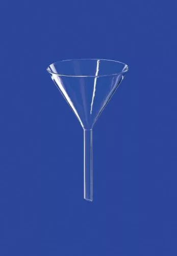  Tölcsér, sima, külső átmérő 30 mm, szár hossza 30 mm, nátron-mész üveg