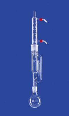 Extractor acc. Soxhlethez, extraháló 100 ml, Allihn kondenzátorral NS 45/40, lombik 250 ml, DURAN® csőből, lombik DURAN®
