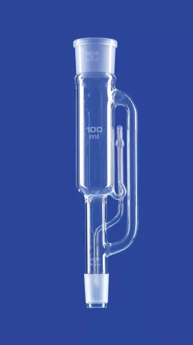 Extraktor acc. Soxhlethez, elszívó 70 ml, kondenzátor csatlakozás NS 34/35, NS elzárócsappal, DURAN® csőből