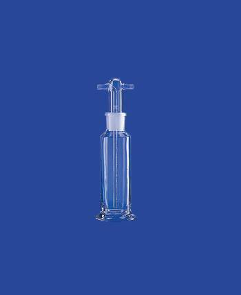 Gázmosó palack Drechsel szerint,szűrőtárcsa nélkül,komplett,100ml,NS29/32,csatlakozó .SGL14,fej DURANcsőből,boroszilikát palack