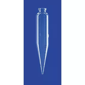   ASTM centrifugacső, hengeres, űrtartalom 100 ml, beosztás 100 ml-ig, 50 és 100 ml-es jelölésekkel, DURAN® csőből