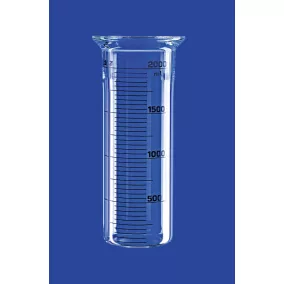   Reaktor, hengeres, DN 100, 1.000 ml, külső/belső átmérő 105/99 mm, magasság kb. 200 mm, lapos fenekű, DURAN® csőből