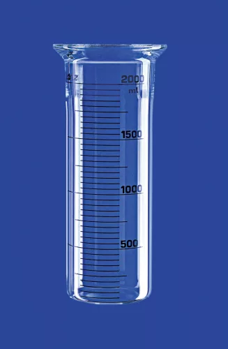 Reaktor, hengeres, DN 100, 1.000 ml, külső/belső átmérő 105/99 mm, magasság kb. 200 mm, lapos fenekű, DURAN® csőből