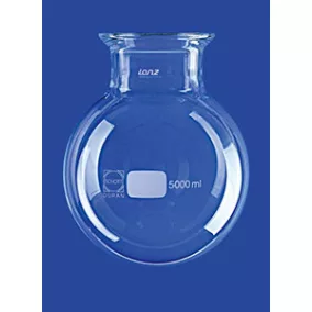    Reaktor, gömb alakú, DN 100, 10.000 ml, külső átmérő 280 mm, magasság kb. 330 mm, DURAN® csőből