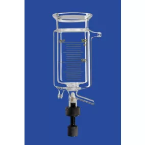   Reaktor, hengeres, term. köpeny és kihúzó szelep, DN100, 250 ml, külső/belső átmérő 130/99 mm, magasság kb. 230 mm, 2 csatlakozó 