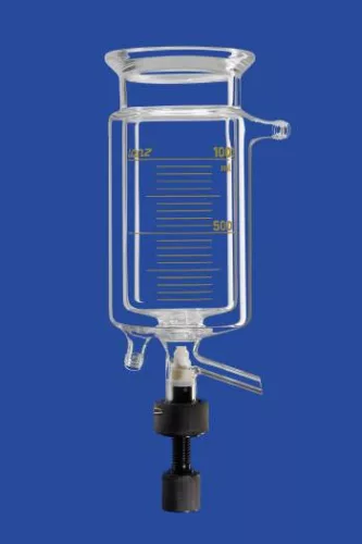 Reaktor, hengeres, term. köpeny és kivezető szelep, DN60,250ml, külső/belső átmérő 90/60,6mm, magasság kb.300mm, 2 csatlakozó 