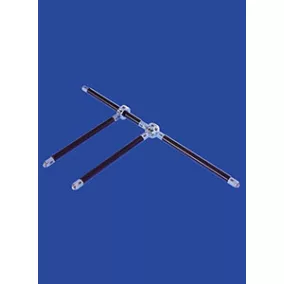    Átlós rudak a szerkezet megerősítéséhez, 2 furat, acél porszórt, fekete, téglalaphoz 0,35x1 m