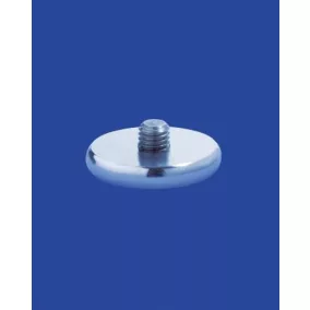    Padlólemez tartóhoz, átmérő 50x8 mm, M 12 menetes csavarral (L = 17 mm), acél, krómozott