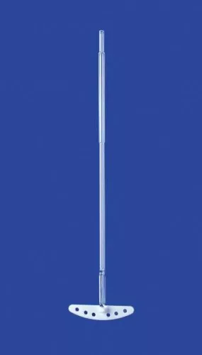 Keverő PTFE lapáttal és csappal, kalibrált üvegcsőből, tengely 10 mm, napló 8x40 mm, 100 ml-es lombikhoz, NS29/32 csatlakozás, hossz