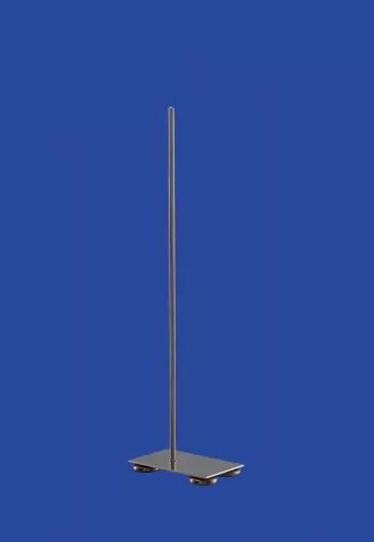 Tartó alaplappal, alaplap 315x200 mm, acél 18/20, M 10 menettel, állvány rúd átmérője 13 mm, magasság 750 mm, anyaga: rozsdamentes acél