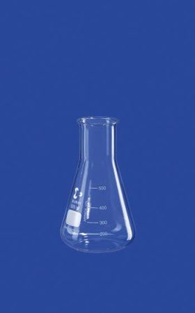 Erlenmeyer lombik, széles nyakú, 500 ml, gyöngyös peremű, DURAN®
