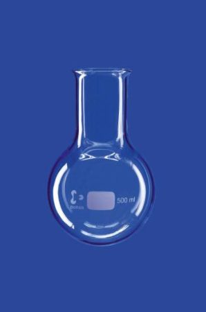 Gömblombik, széles nyakú, 500 ml-es, gyöngyös peremű, DURAN®