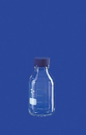 Laboratóriumi palack, 500 ml, GL 45, csavaros kupakkal és kiöntőgyűrűvel, palack: DURAN®