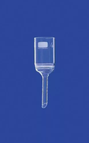 Szűrőtölcsér, porozitás 3, 75 ml, szűrőlap átmérő 45 mm, magasság 130 mm, boroszilikát üveg 3,3