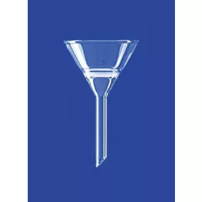   Szűrőtölcsér, Csiszolat kúpos, 25 ml, por. 3, szűrőlemez átmérője 25 mm, magassága 100 mm, boroszilikát üveg 3.3