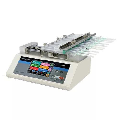 TYD02-10 laboratóriumi fecskendő szivattyú 10 fecskendőhöz 230V/50Hz